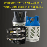 Propane Tank Bracket for 17 lb and 22 lb Viking Composite Propane Tank