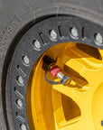 Monster Valve™ Primary - Standard Valve Stem Mount - 5 pack with Ventoso™ RED Tire Inflator Gauge
