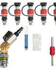 Monster Valve™ Flat2 - Dual Valve stem wheels - 5 pack with Install tools