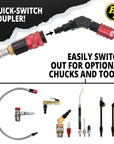 Rubicon RED - 60 psi Digital Ventoso™ Modular Tire Inflator Gauge