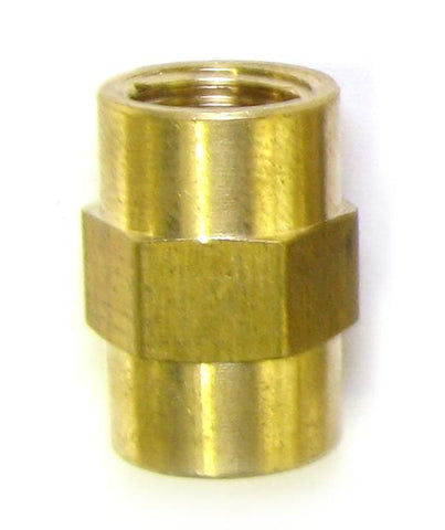 Power Tank 1/8" FPT x 1/8" FPT Brass Coupler Fitting