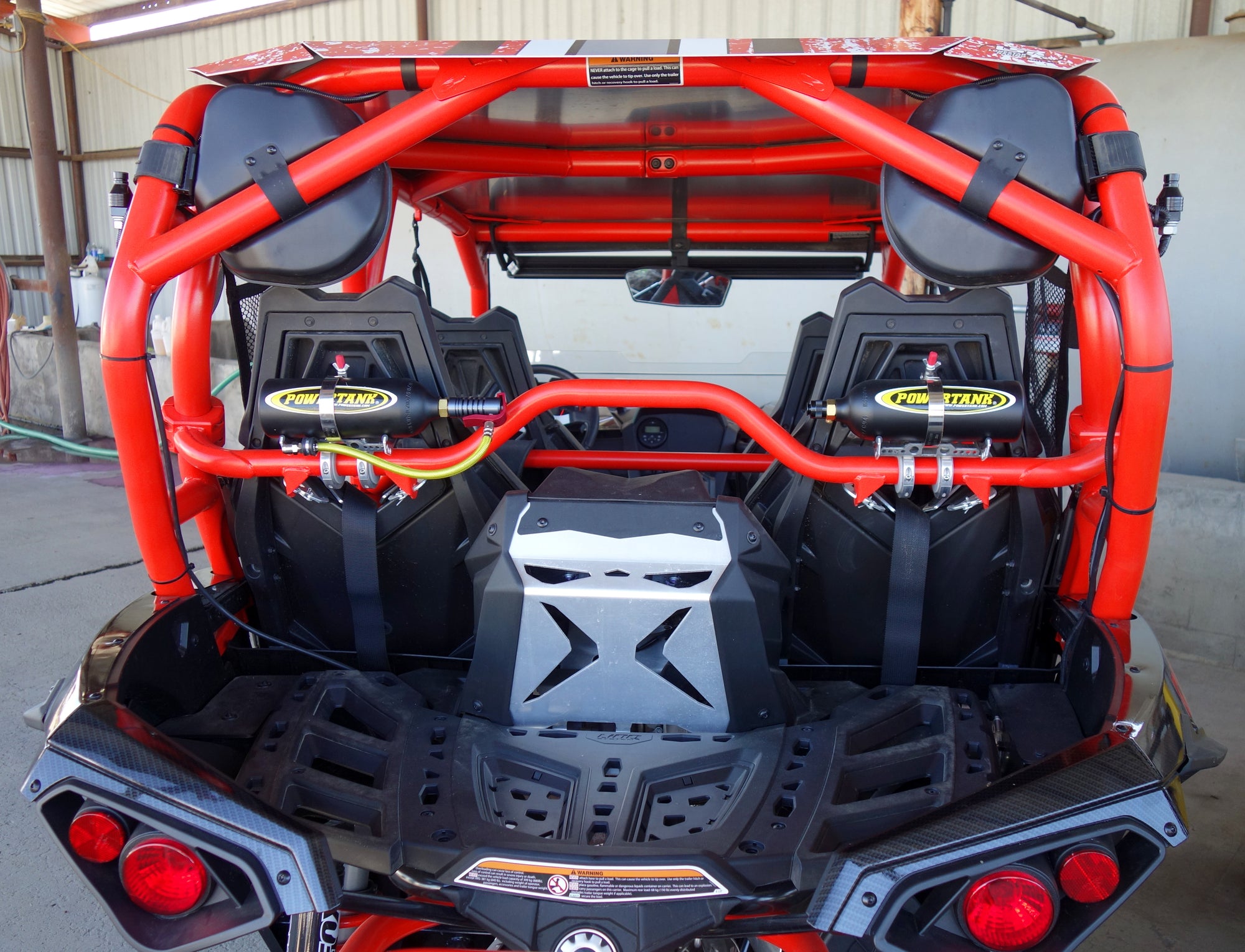 Power Shot twins co2 package on orange can am maverick