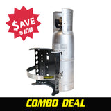 6 lb. Aluminum Propane Tank and Bracket Combo!