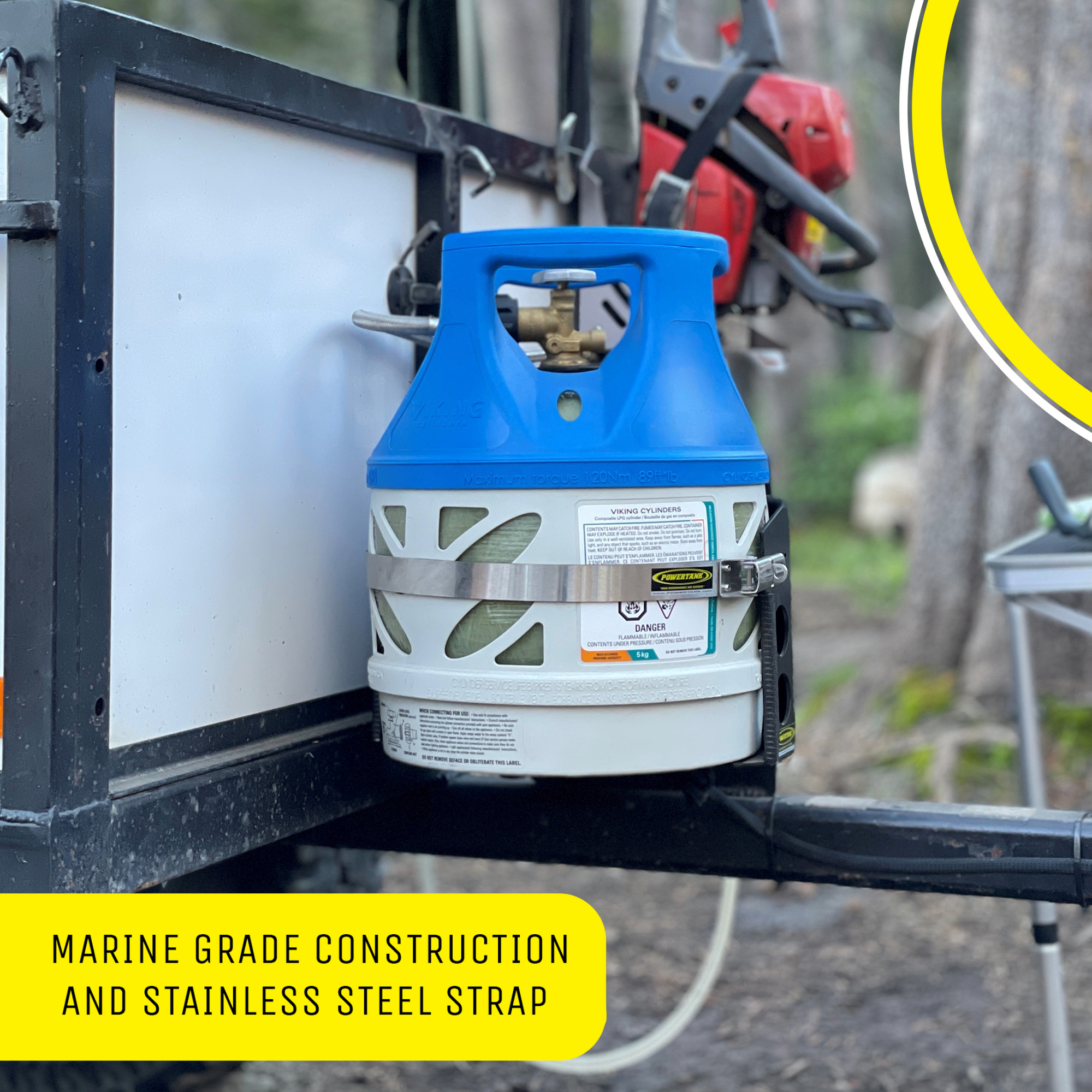 Tor LOCKER Bracket for 11 lb Squatty Propane Tank &amp; 11 lb Viking Composite Tank