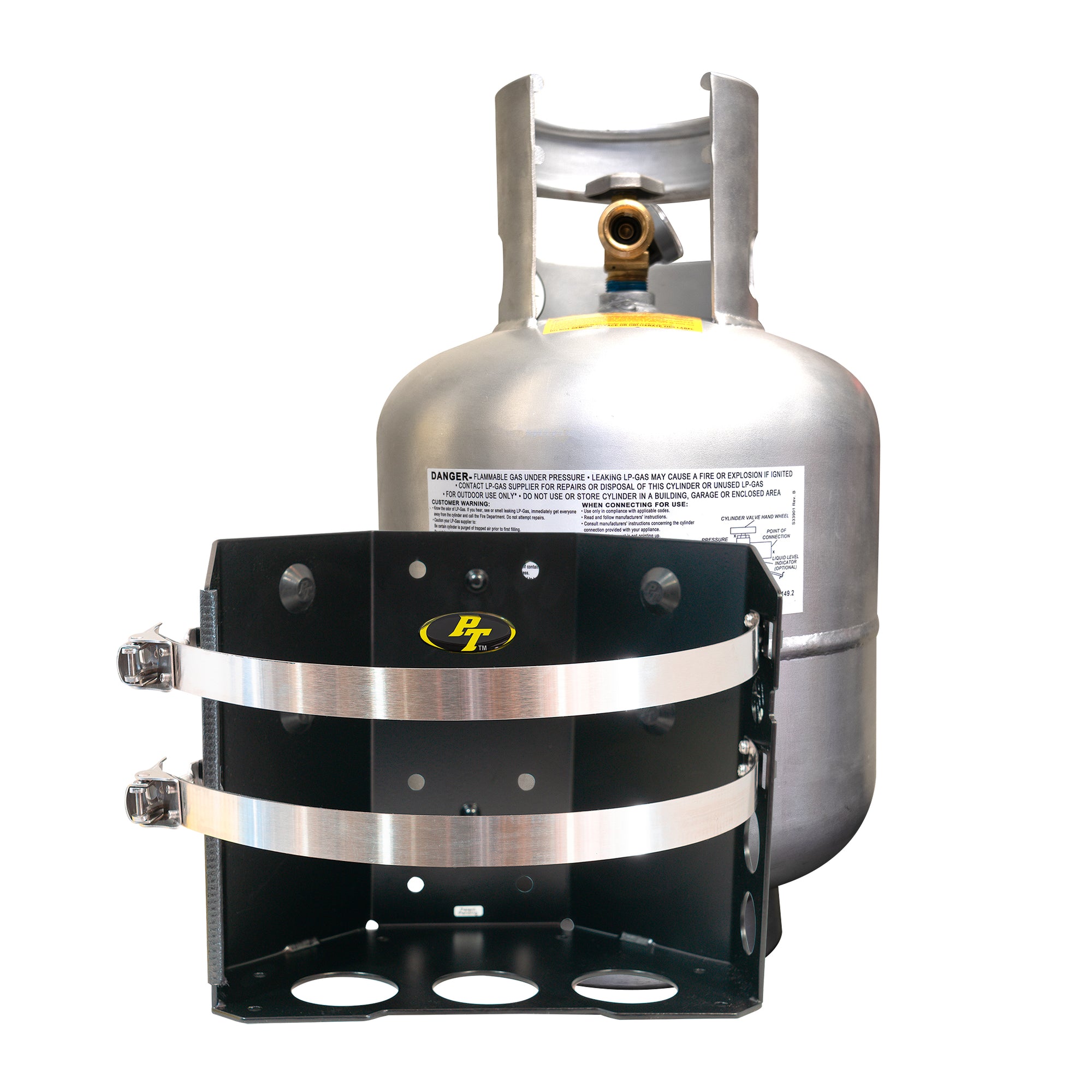 Shasta LOCKER Bracket for 20 lb steel and 17, 22 lb Viking propane tanks