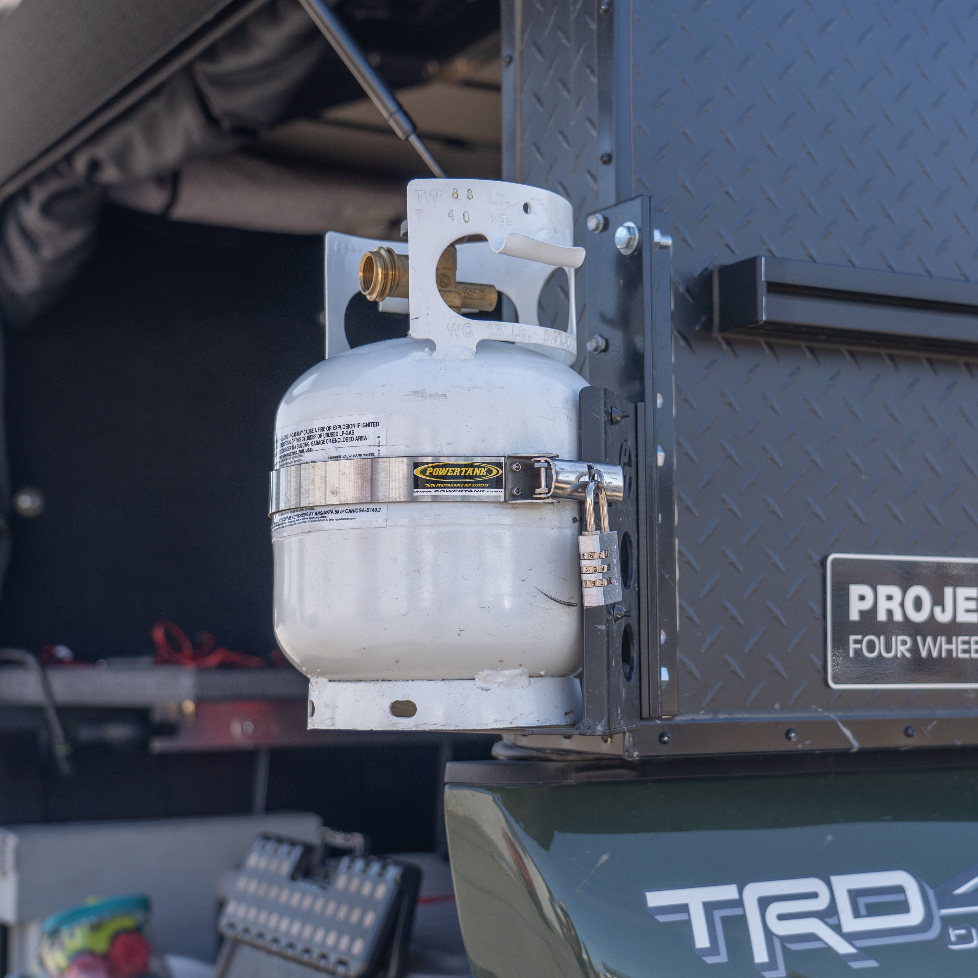 5 lb Propane Tank Mount | Teton Locker Tank Bracket | Power Tank
