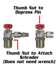 PT Shock Chuck™ Xtra Long - No Air Loss (NAL) Tire and Shock chuck - 1000 psi WP