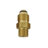 N2 male to CO2 male Adapter Brass