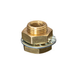 1/4" FPT x 1/4" FPT Brass Bulkhead