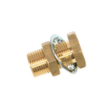 1/4" FPT x 1/4" FPT Brass Bulkhead