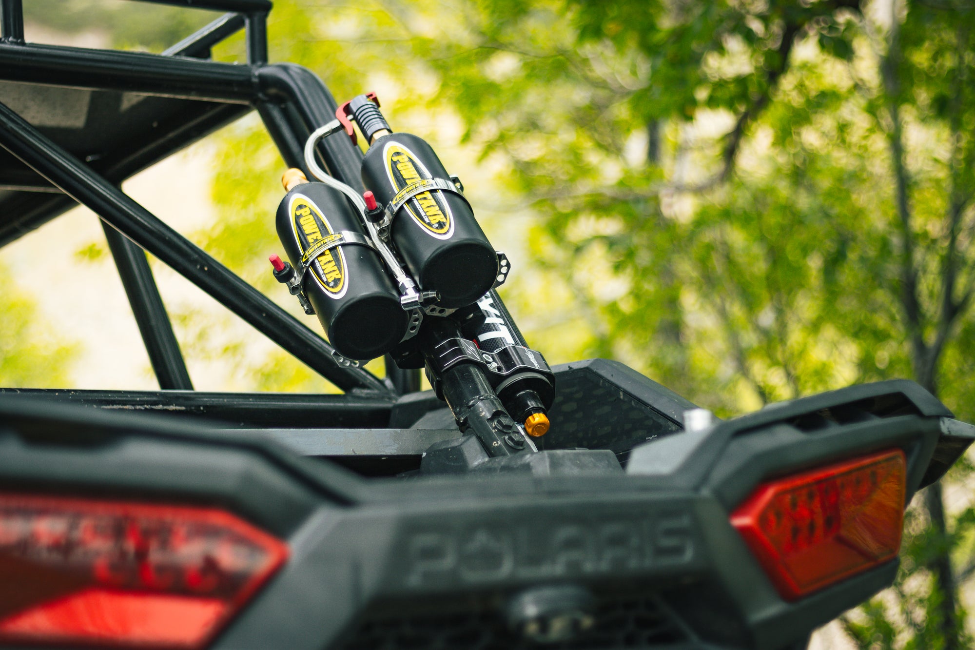 Double Barrel Bracket Power Shot™ Trigger - SXS Two Bottle CO2 Air Up System Power Tank