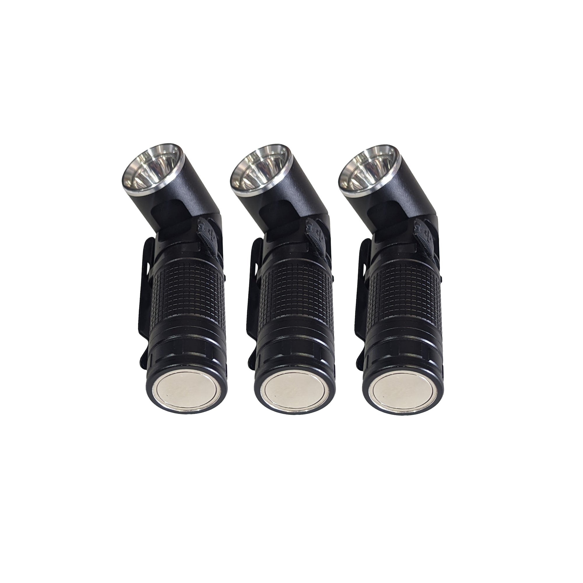 BUY MORE SAVE MORE! Power Light MULTI-PACK - Rechargeable flashlight with swivel head, magnet, clip, two brightness levels