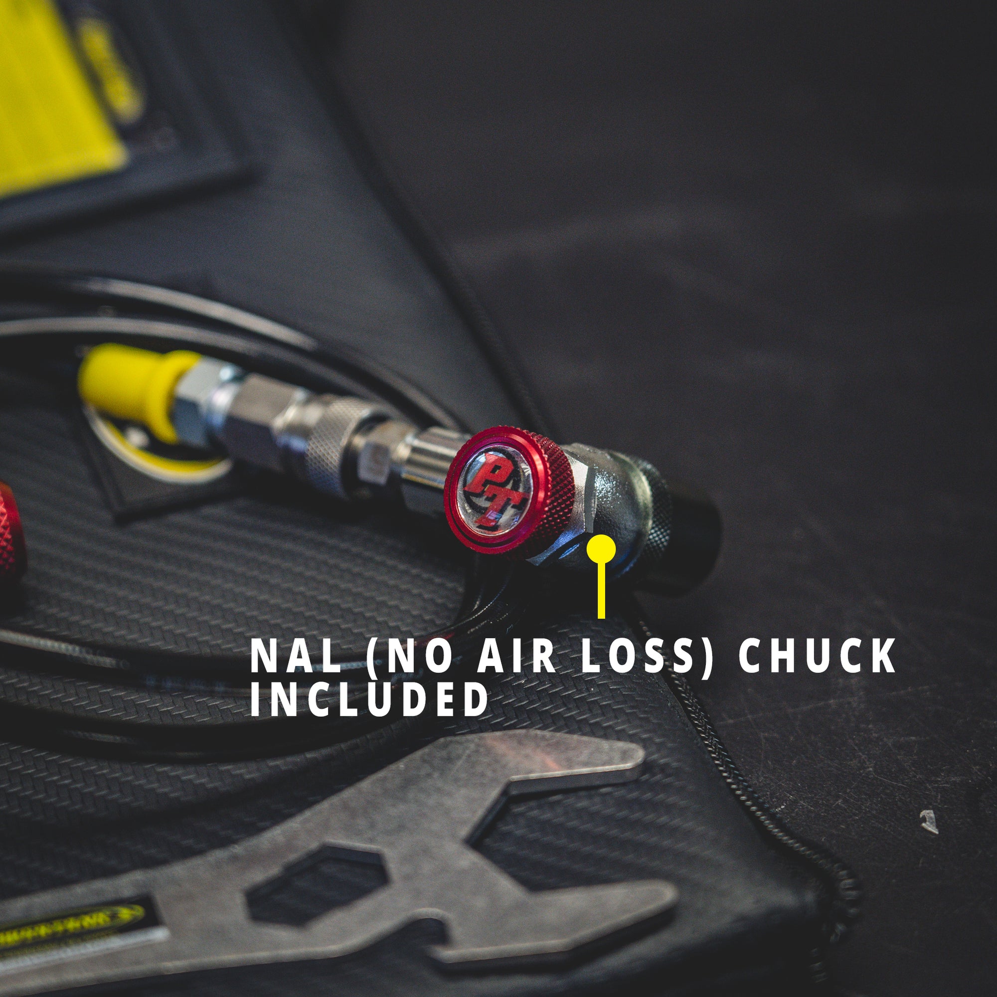 Dual Fill Shock Inflator with Gauge Tool