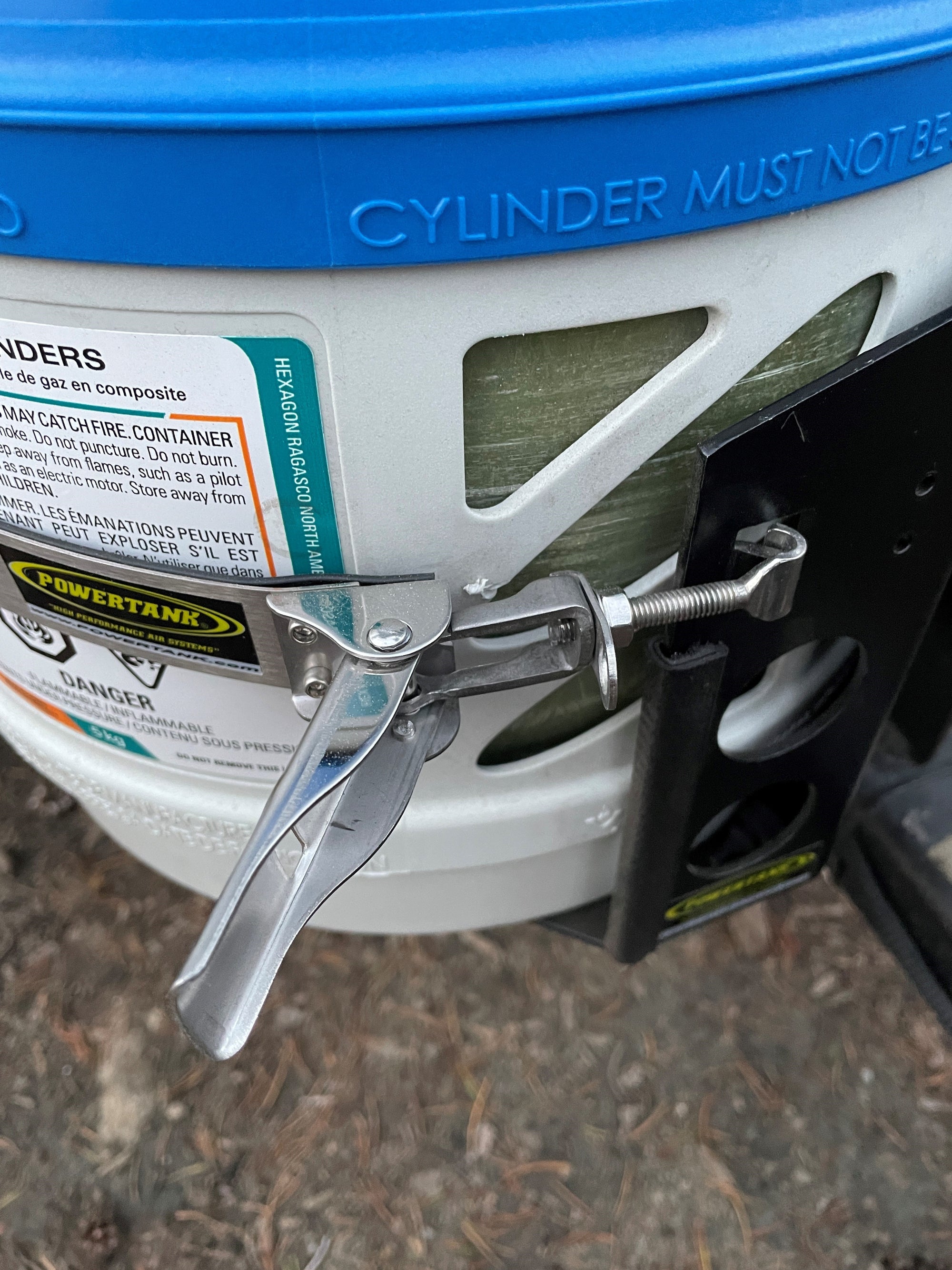 Tor LOCKER Bracket for 11 lb Squatty Propane Tank &amp; 11 lb Viking Composite Tank