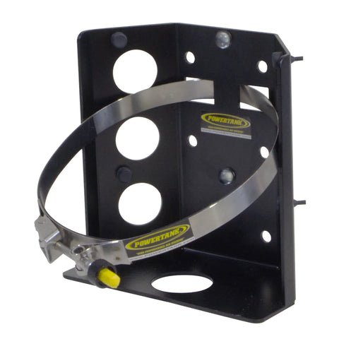 BLEM - Propane Tank Bracket Powder Coated Black 5 lb. Manchester 1.2 gal. LP Bottle 8 in. Diameter Power Tank