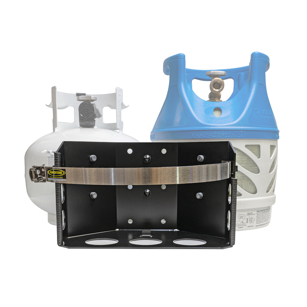 Propane Tank Locker Tor LOCKER Bracket for 11 lb Squatty Propane Tank & 11 lb Viking Compo
