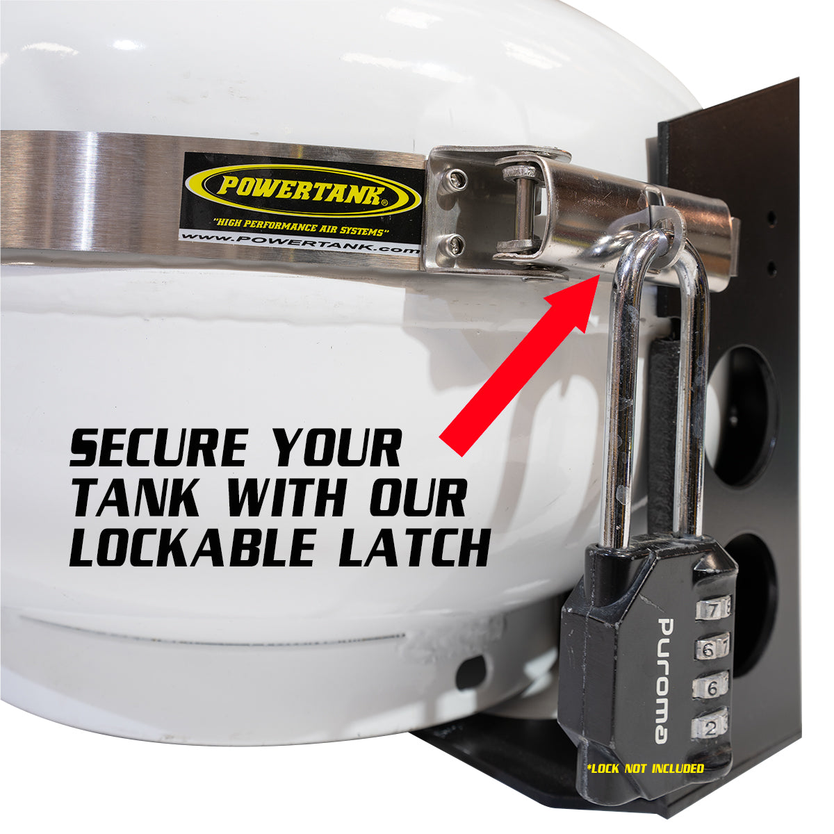 Tor LOCKER Bracket for 11 lb Squatty Propane Tank &amp; 11 lb Viking Composite Tank