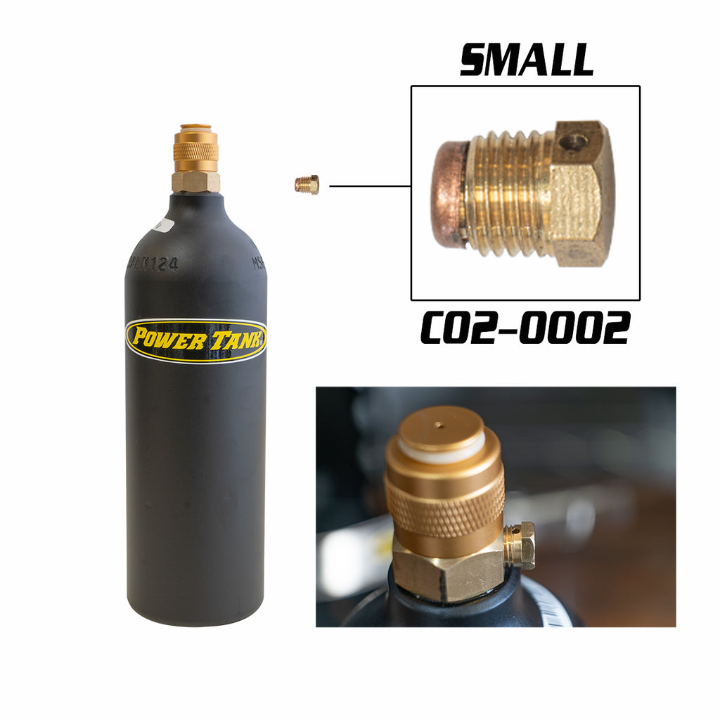 Cap Off Power Blow Off Caps for CO2 Bottles Power Tank
