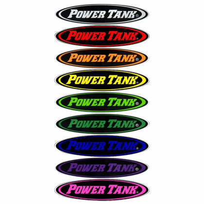 12 inch Colored Power Tank Decals
