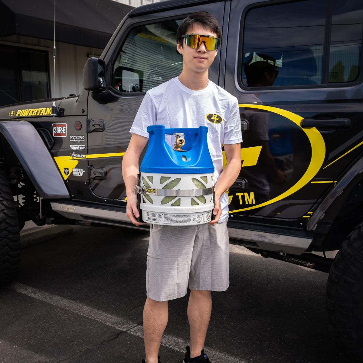 Tor LOCKER Bracket for 11 lb Squatty Propane Tank &amp; 11 lb Viking Composite Tank