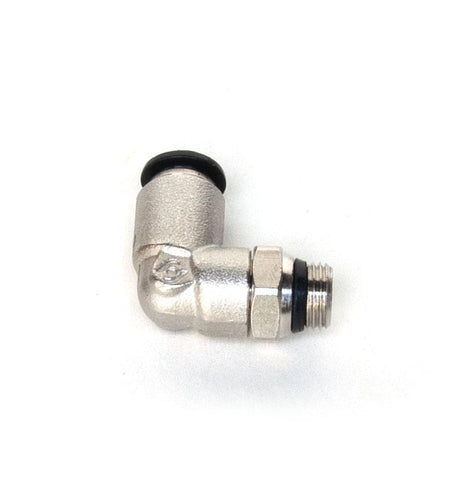 Power Tank 90° Elbow push-in air line fitting - 5 mm. or 6 mm. x 1/8" Global thread Fitting