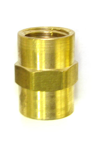 Power Tank 1/4" FPT x 1/4" FPT Brass Coupler Fitting
