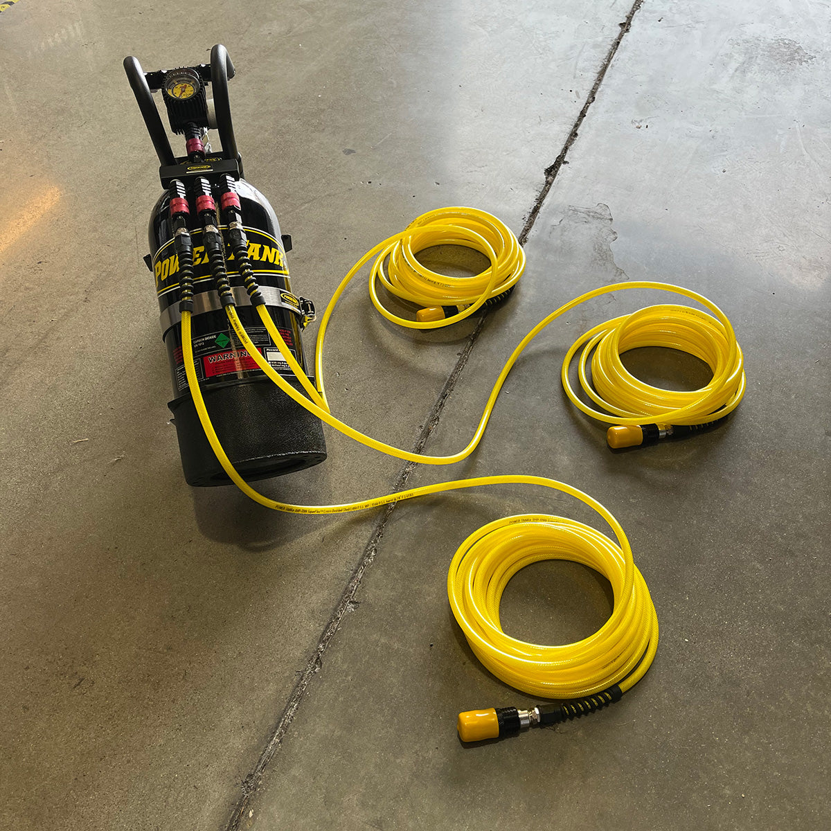 Air Hose Manifold Triple Outlet Power Tank