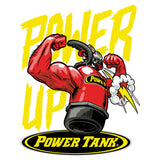 BLEM - POWER UP! T-shirt - Candy Red on White