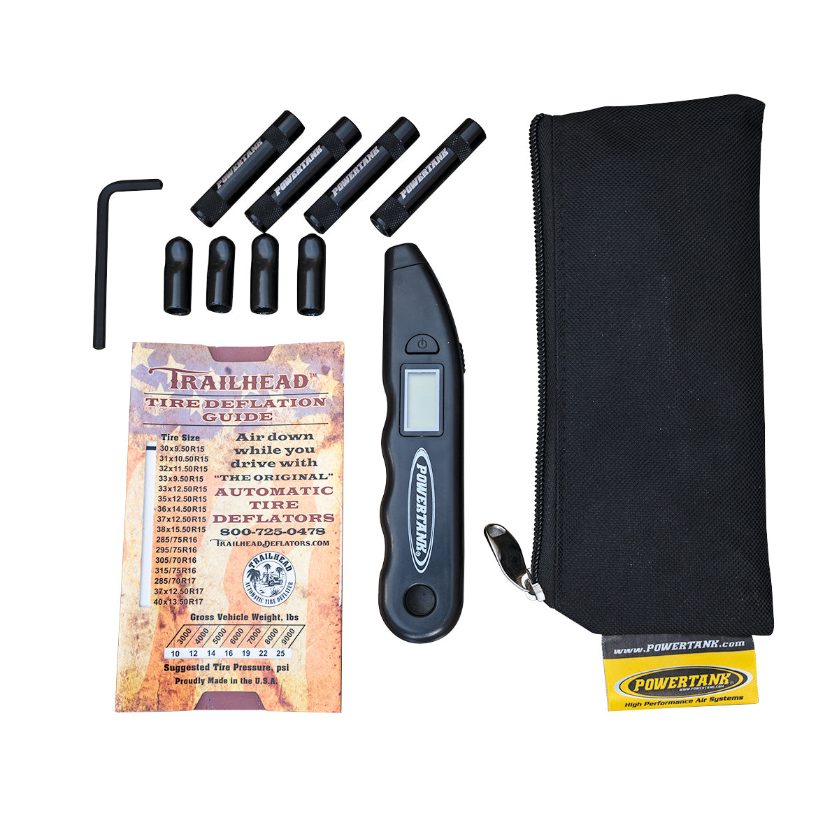 Trailhead Automatic Tire Deflators (520 psi) Power Tank