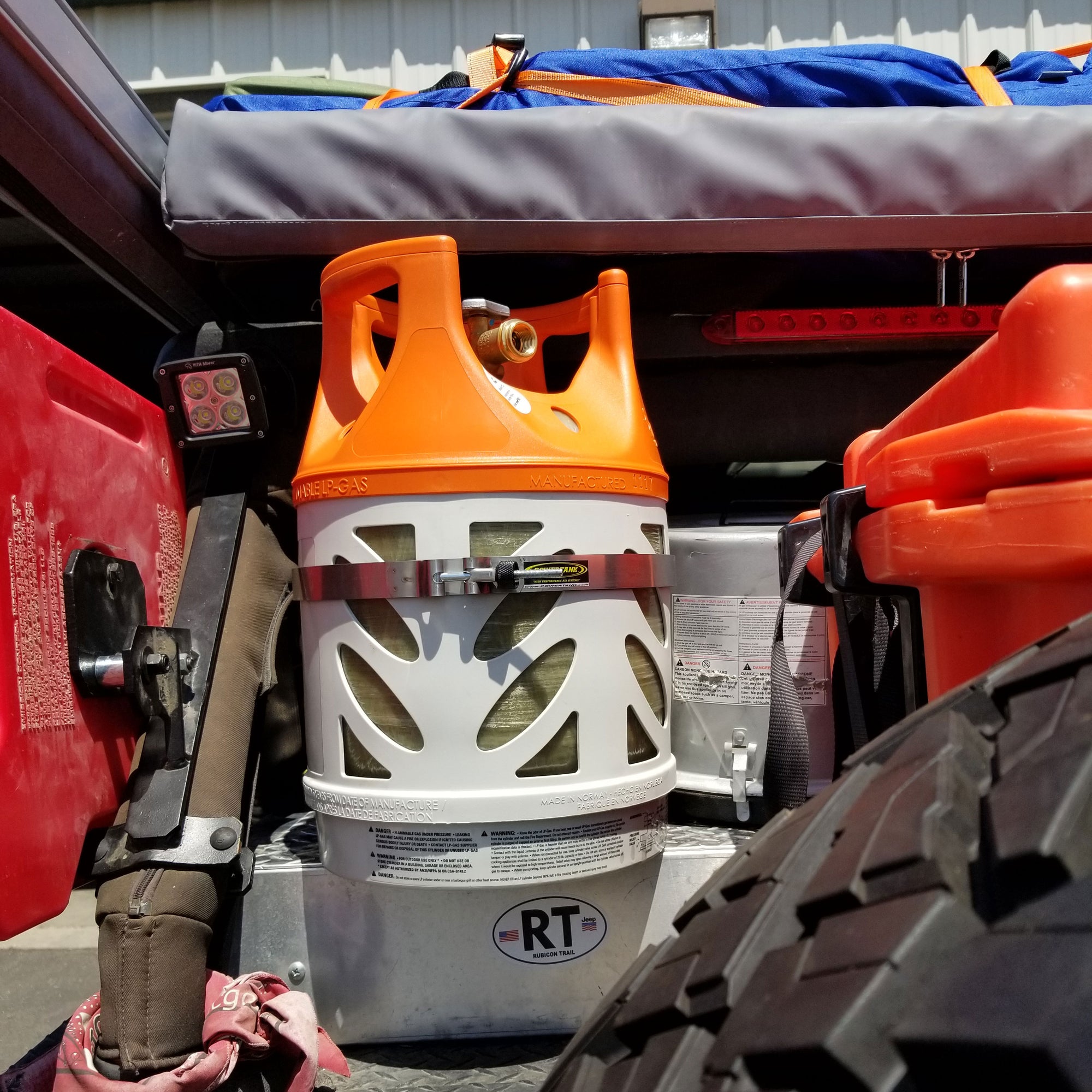 Foraker MARINE Bracket for 17 lb and 22 lb Viking Composite Propane Tank